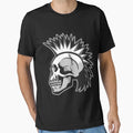 Punk Skull T-Shirt - Minimalist Print Men Women - T-Shirt, Sweatshirt, Hoodie