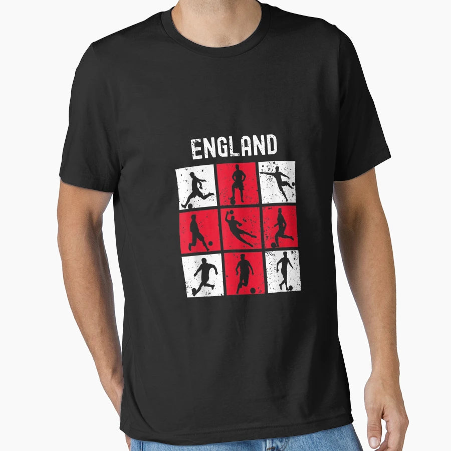 England Soccer English Football Support T-Shirt - Aesthetic Graphic Unisex - T-Shirt, Sweatshirt, Hoodie