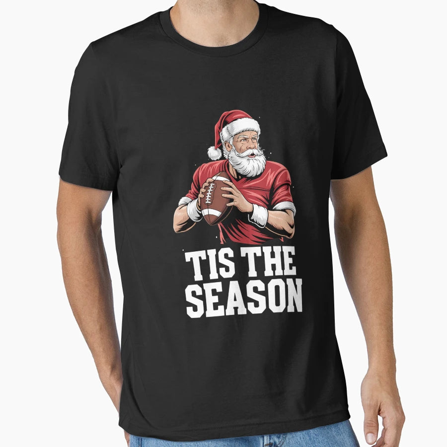 Football Santa Claus T-Shirt - Fun Novelty Design Unisex - T-Shirt, Sweatshirt, Hoodie