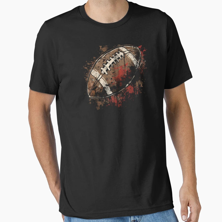 Old School Football Distressed Street T-Shirt - Unique Graphic Men Women - T-Shirt, Sweatshirt, Hoodie
