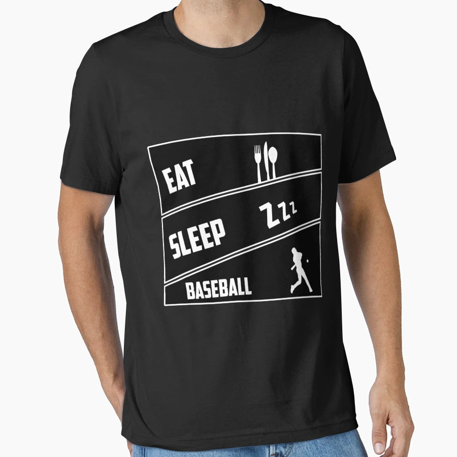 Eat Sleep Baseball T-Shirt - Streetwear Style Unisex - T-Shirt, Sweatshirt, Hoodie