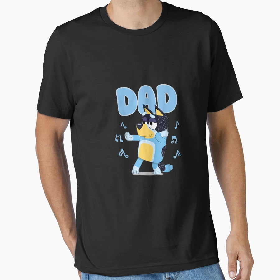 Fathers Blueys Dad Mum T-Shirt - Minimalist Print for Adults - T-Shirt, Sweatshirt, Hoodie