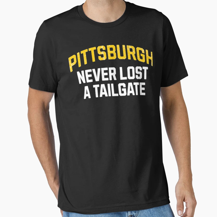 Pittsburgh Never Lost Tailgate T-Shirt - Minimalist Print Men Women - T-Shirt, Sweatshirt, Hoodie