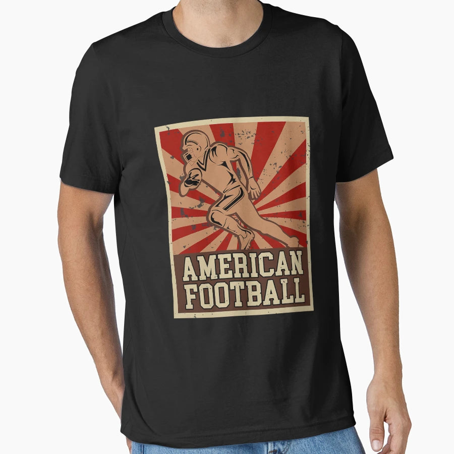Funny American Football Football Lover T-Shirt - Graphic Print Unisex - T-Shirt, Sweatshirt, Hoodie