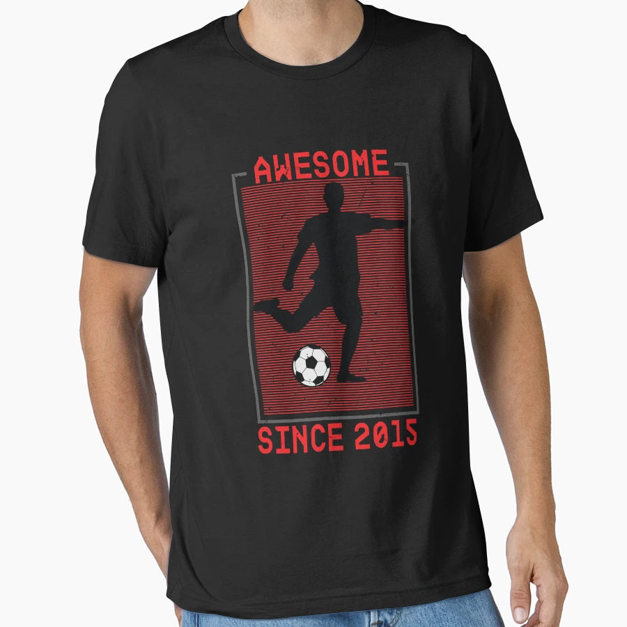 8Th Birthday 9 Yrs Old Awesome Since T-Shirt - Minimalist Print Men Women - T-Shirt, Sweatshirt, Hoodie