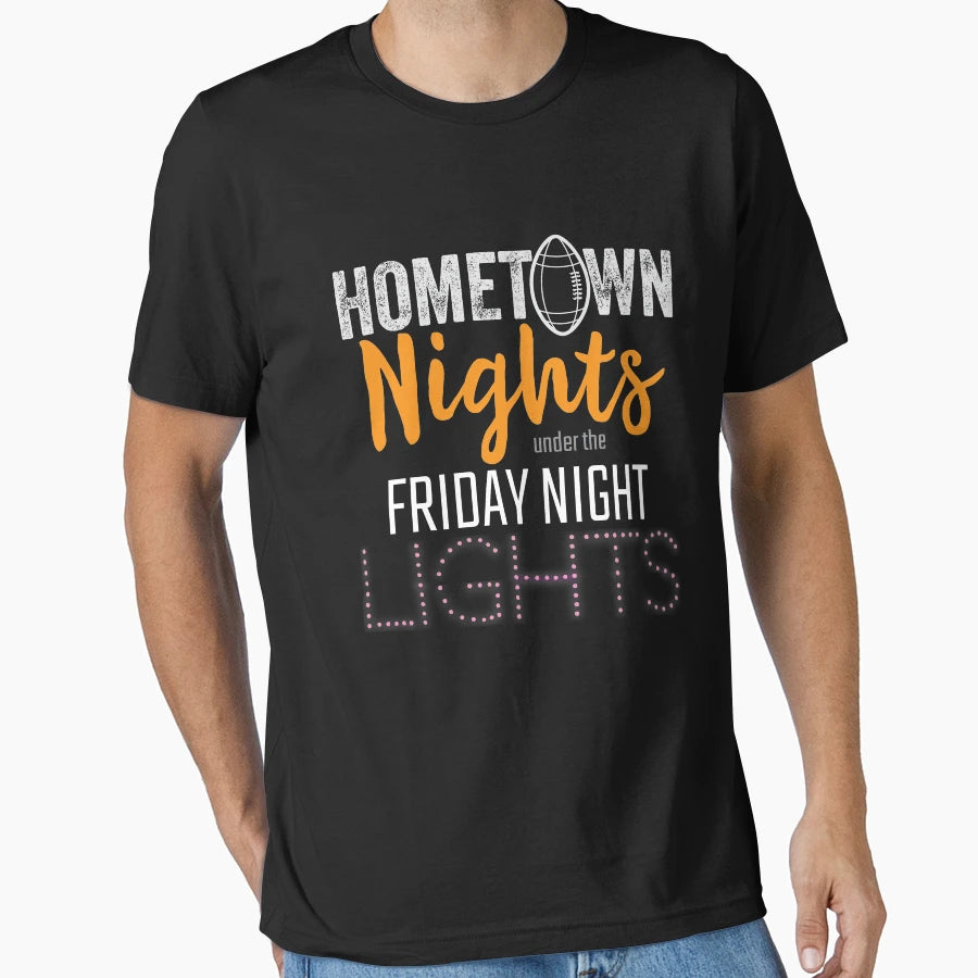 Hometown Nights Under Lights T-Shirt - Trendy Graphic for Adults - T-Shirt, Sweatshirt, Hoodie