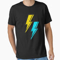 Aftershock Lightning Yellow And Blue T-Shirt - Streetwear Style Unisex - T-Shirt, Sweatshirt, Hoodie
