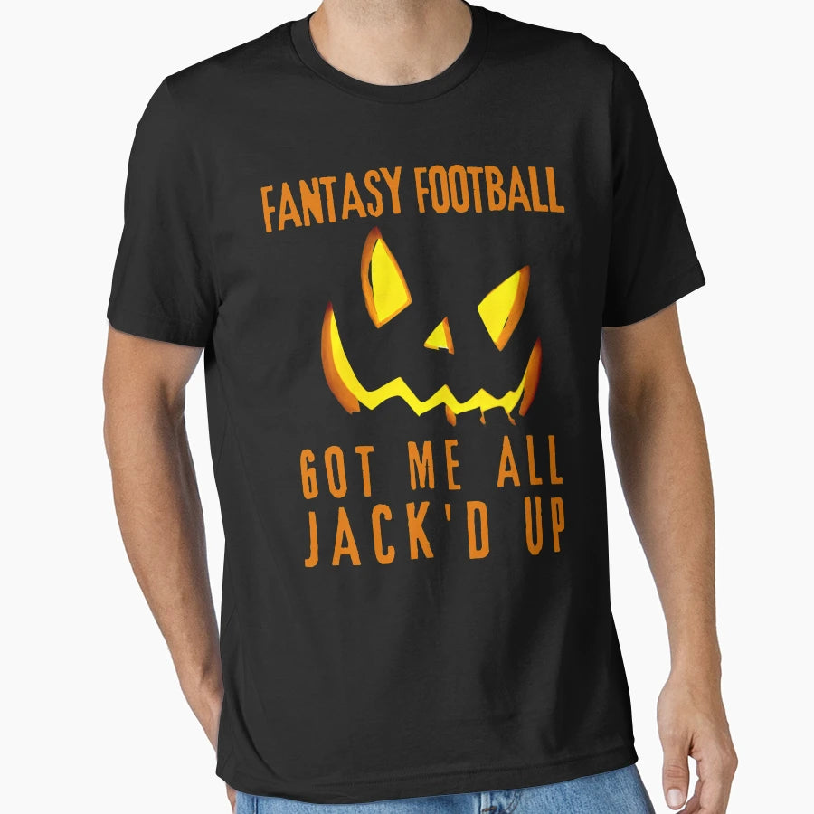 Fantasy Football Halloween T-Shirt - Minimalist Print Unisex - T-Shirt, Sweatshirt, Hoodie