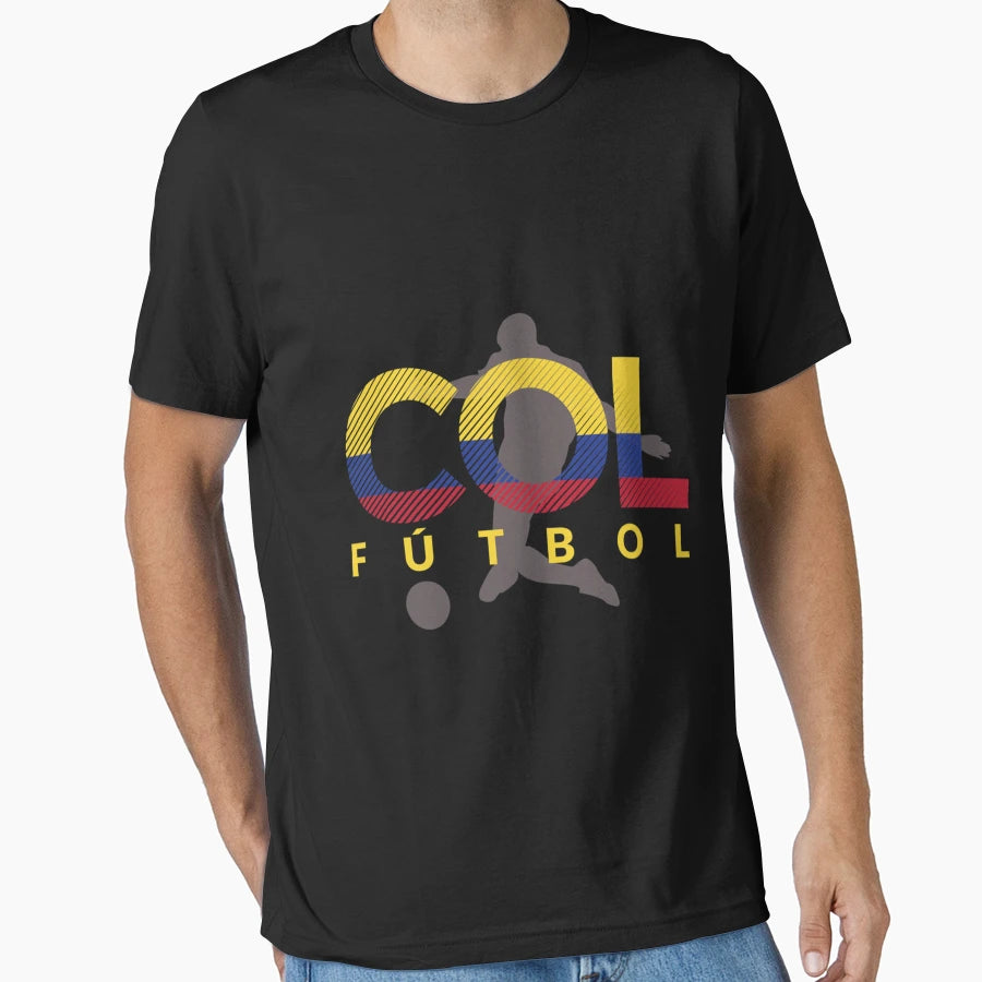 2018 Soccer Cup Colombia Flag Col T-Shirt - Casual Everyday Wear Men Women - T-Shirt, Sweatshirt, Hoodie