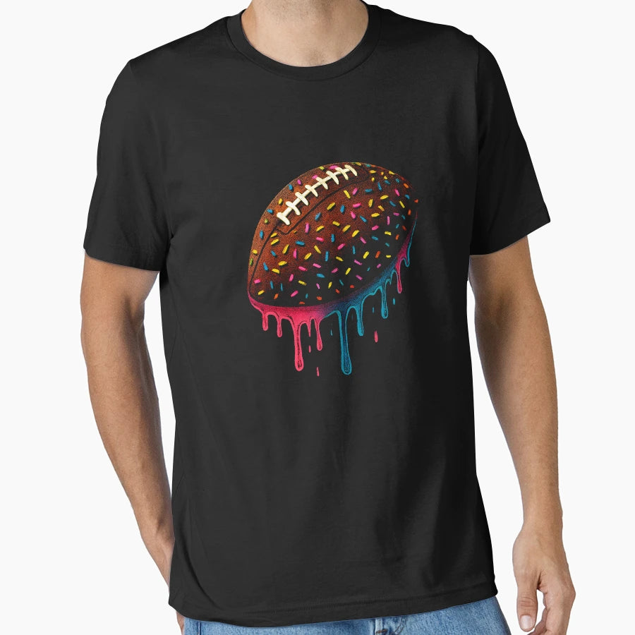 Football Drip Football Player Teen T-Shirt - Aesthetic Graphic Men Women - T-Shirt, Sweatshirt, Hoodie