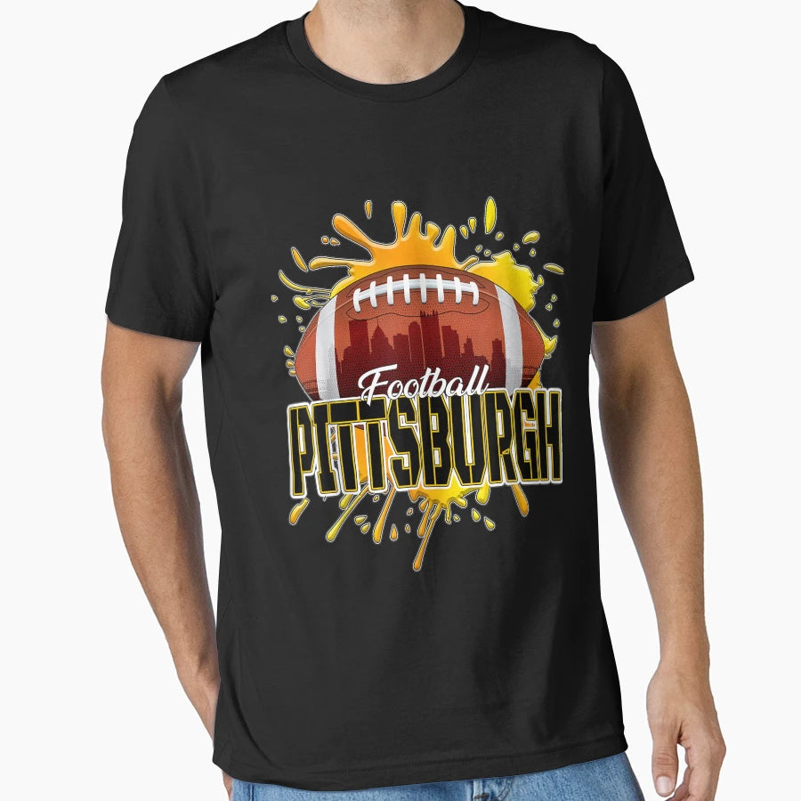 Pittsburgh Football Pennsylvania Sler T-Shirt - Aesthetic Graphic Men Women - T-Shirt, Sweatshirt, Hoodie