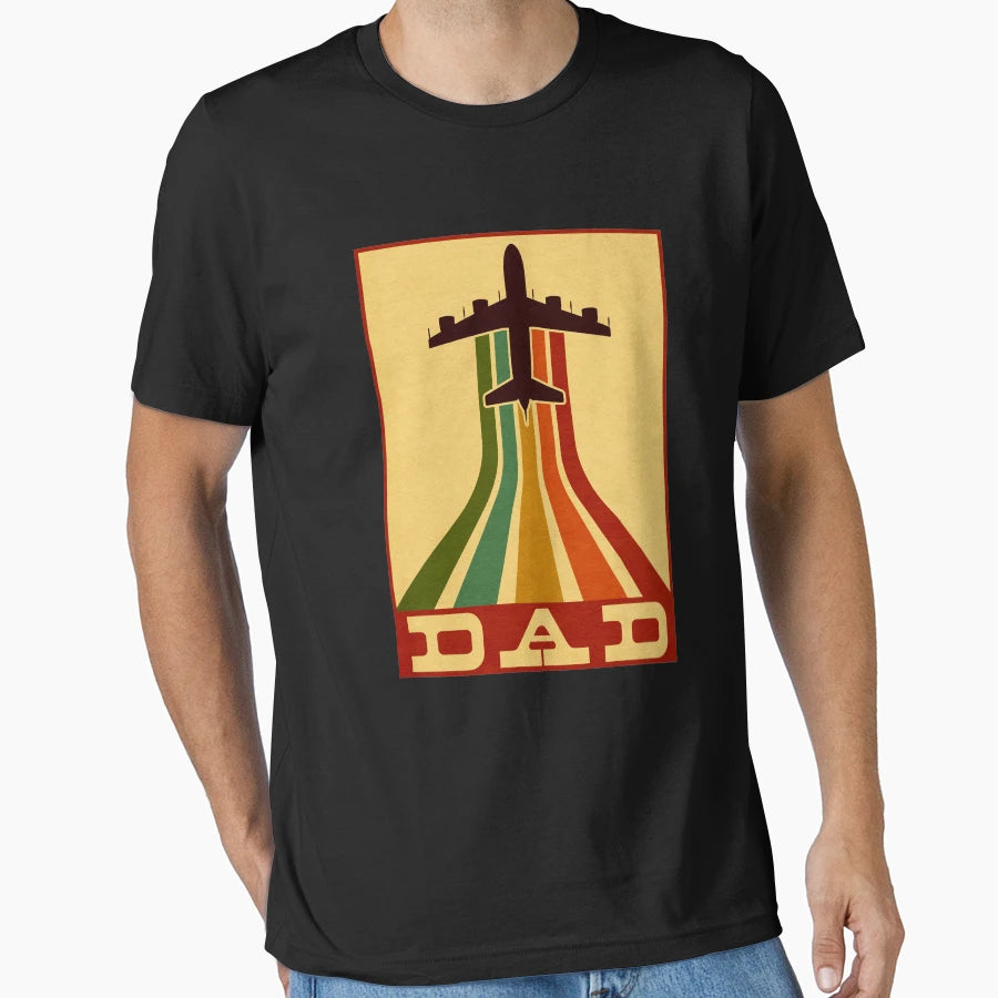 Pilot Dad Airplane Aviation Father T-Shirt - Trendy Graphic Unisex - T-Shirt, Sweatshirt, Hoodie
