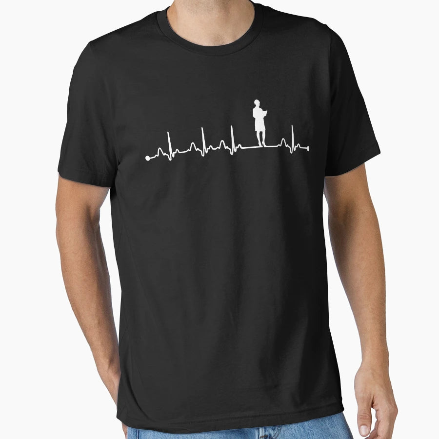 Mens Architect Heartbeat Ekg I Love My T-Shirt - Graphic Print for Adults - T-Shirt, Sweatshirt, Hoodie