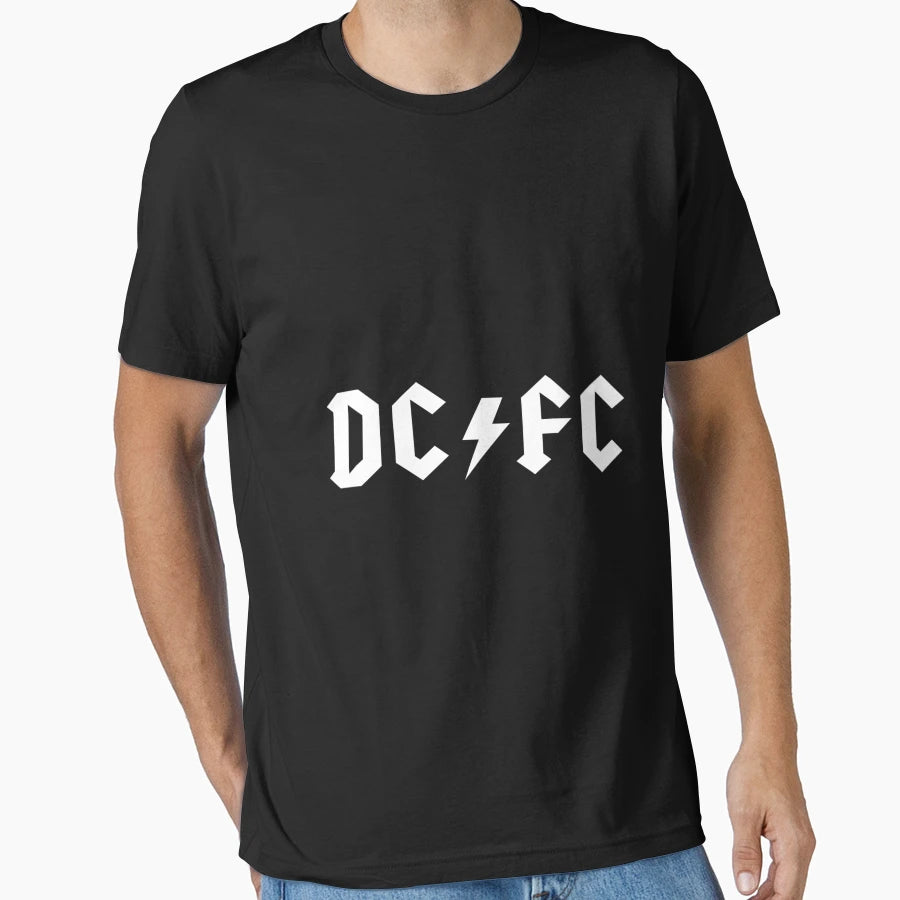 Dcfc White Black T-Shirt - Novelty Apparel for Adults - T-Shirt, Sweatshirt, Hoodie