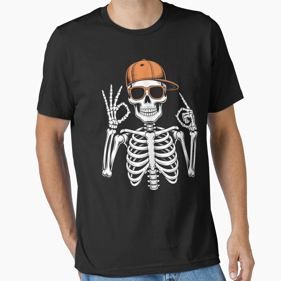 67 Skeleton Halloween Six Seven T-Shirt - Custom Art Print Men Women - T-Shirt, Sweatshirt, Hoodie
