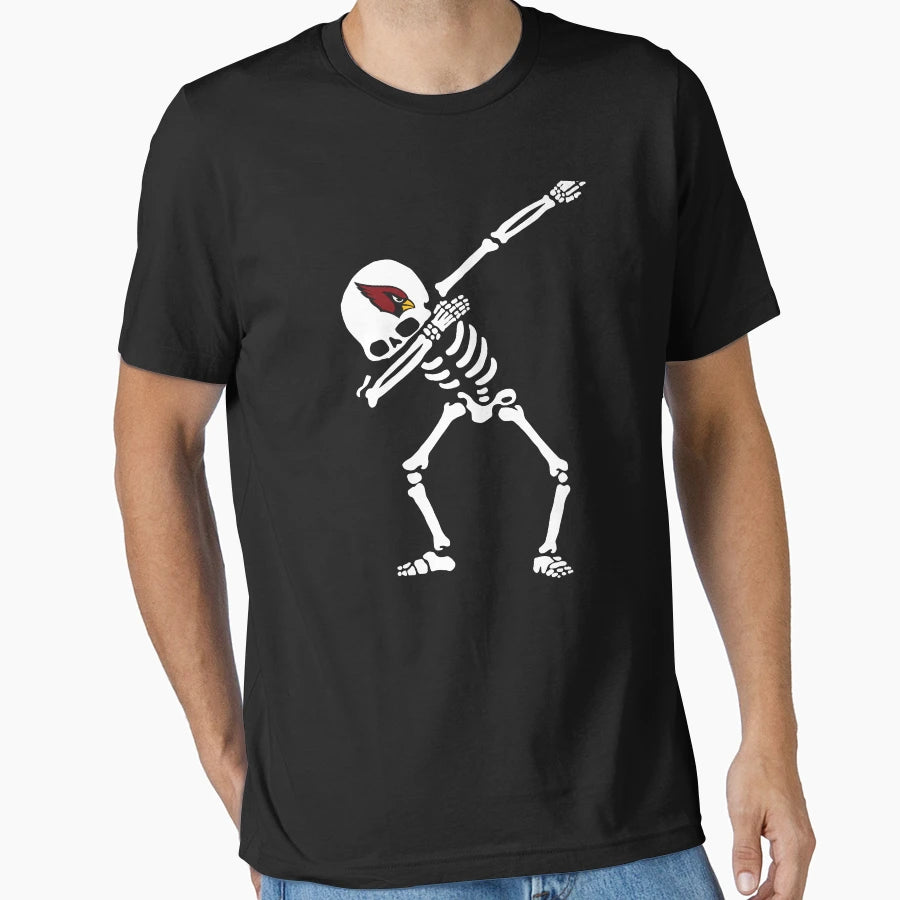 Halloween Dabbing Skeleton Football T-Shirt - Unique Graphic for Adults - T-Shirt, Sweatshirt, Hoodie