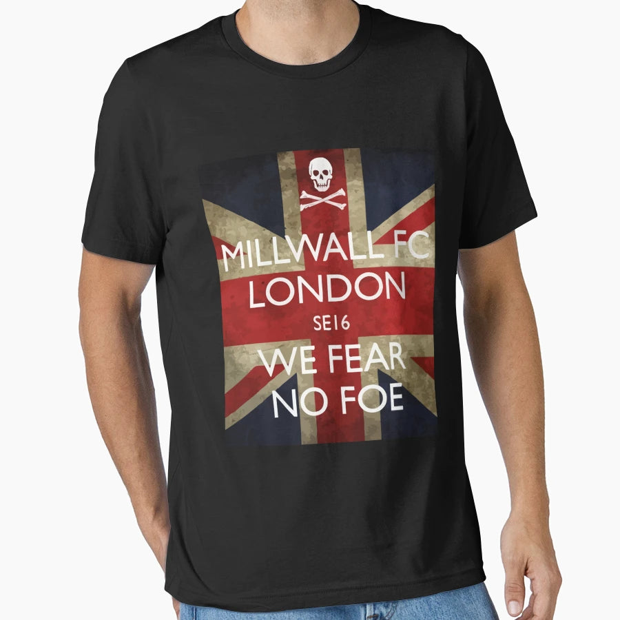Millwall Union Jack We Fear No Foe T-Shirt - Unique Graphic Men Women - T-Shirt, Sweatshirt, Hoodie