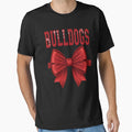 French Bulldog Floral Toile Red T-Shirt - Fun Novelty Design for Adults - T-Shirt, Sweatshirt, Hoodie