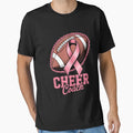 Football Cheer Coach Ribbon Breast T-Shirt - Streetwear Style Unisex - T-Shirt, Sweatshirt, Hoodie