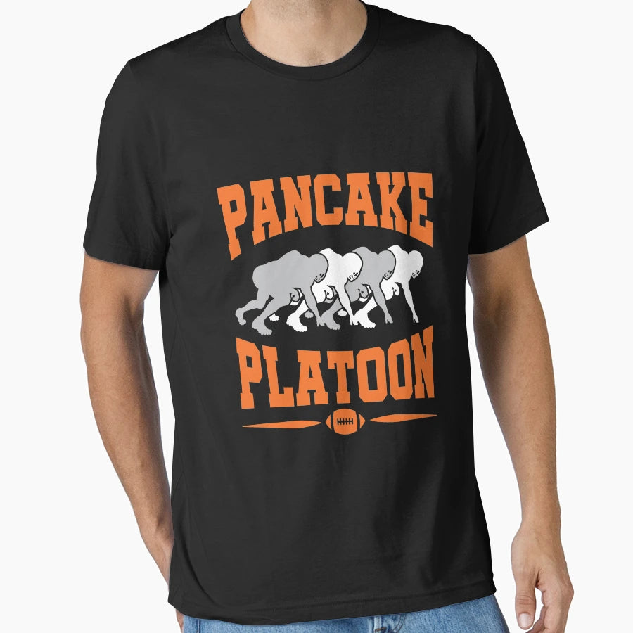 Football Offensive Lineman Pancake T-Shirt - Custom Art Print for Adults - T-Shirt, Sweatshirt, Hoodie