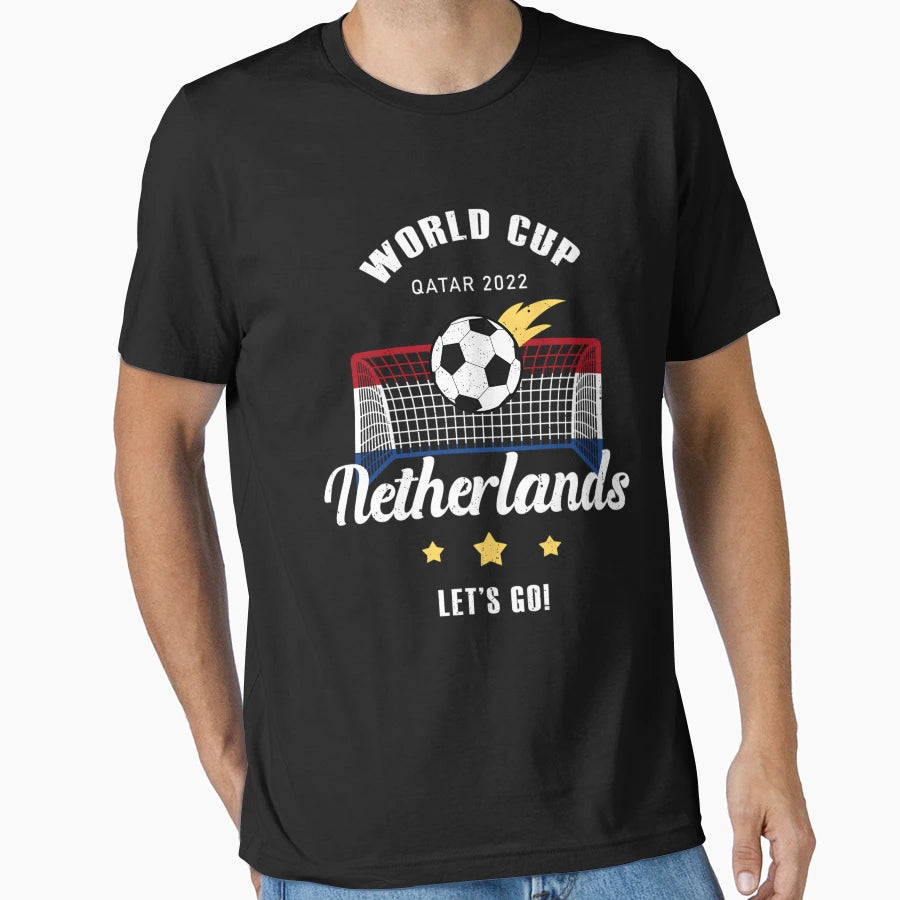 Netherlands Flag World Cup Qatar 2022 T-Shirt - Custom Art Print for Adults - T-Shirt, Sweatshirt, Hoodie