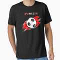 Tunisia Soccer Tunisia Football T-Shirt - Aesthetic Graphic Unisex - T-Shirt, Sweatshirt, Hoodie