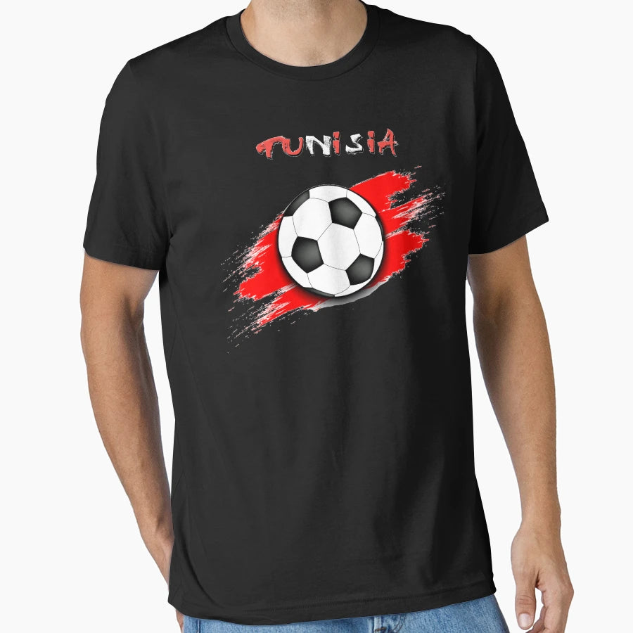 Tunisia Soccer Tunisia Football T-Shirt - Aesthetic Graphic Unisex - T-Shirt, Sweatshirt, Hoodie