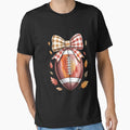 Coquette Bow American Football Autumn T-Shirt - Fun Novelty Design Unisex - T-Shirt, Sweatshirt, Hoodie