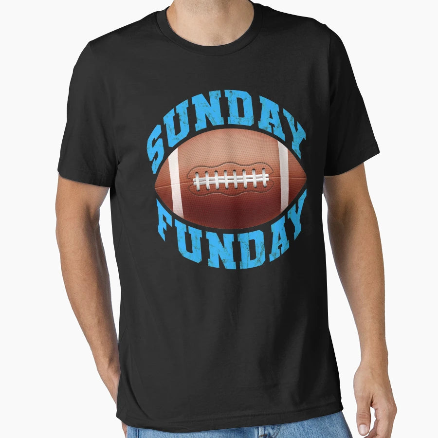 Sunday Funday Football Funny T-Shirt - Novelty Apparel for Adults - T-Shirt, Sweatshirt, Hoodie