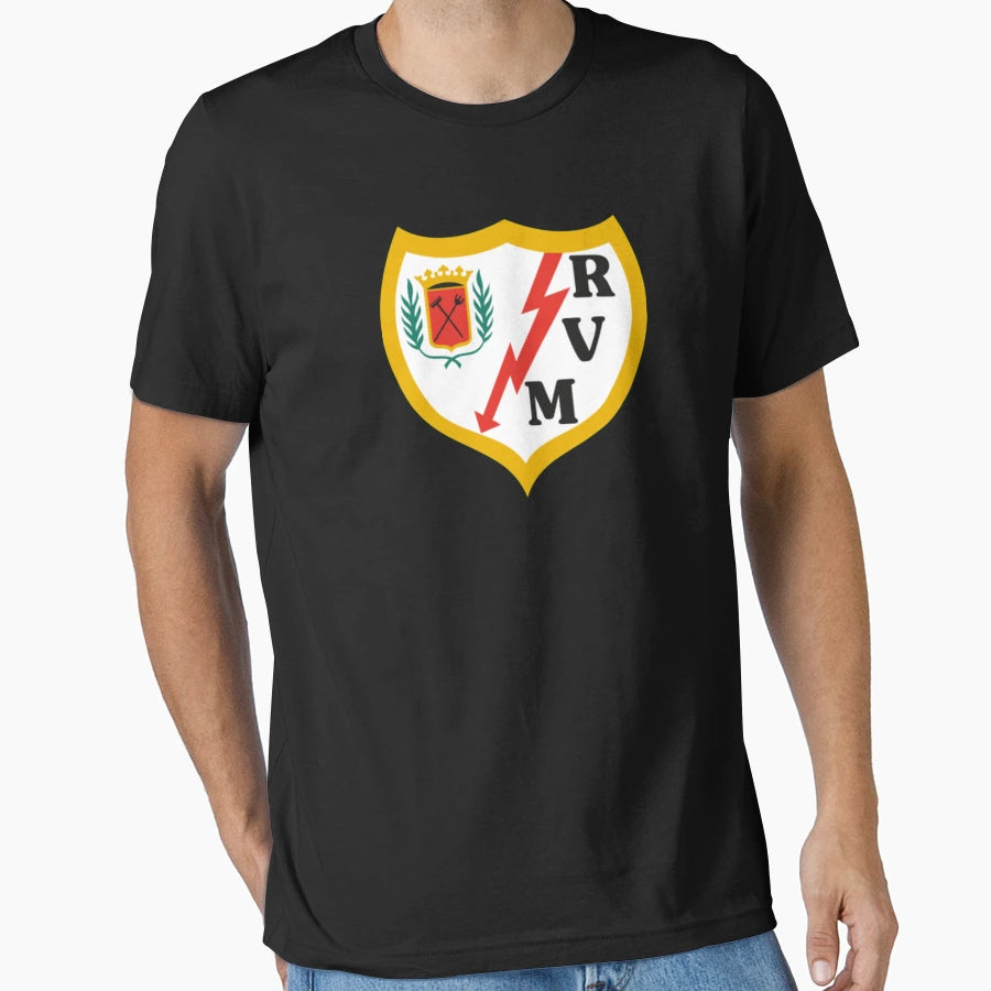 Rayo Vallecano Futbol Flag Coat Arms T-Shirt - Novelty Apparel Men Women - T-Shirt, Sweatshirt, Hoodie