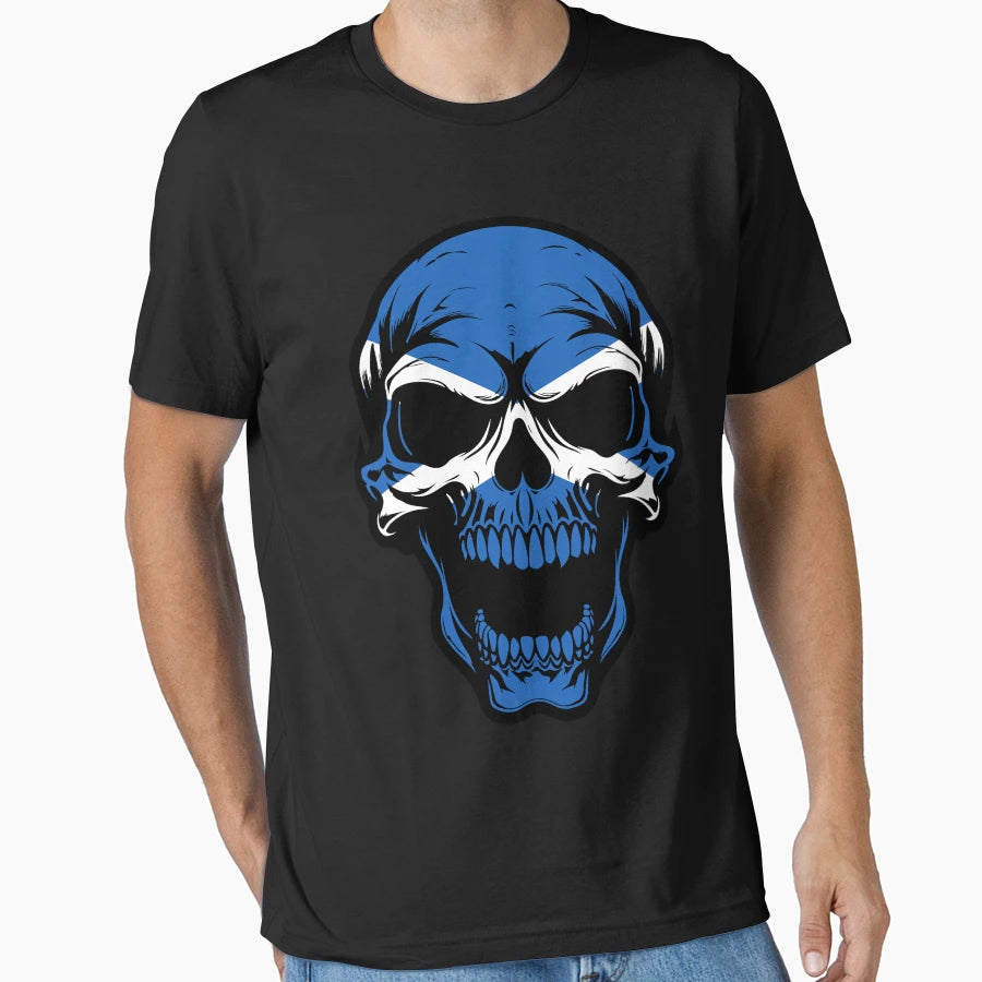 Screaming Skull Scotland T-Shirt - Trendy Graphic Unisex - T-Shirt, Sweatshirt, Hoodie