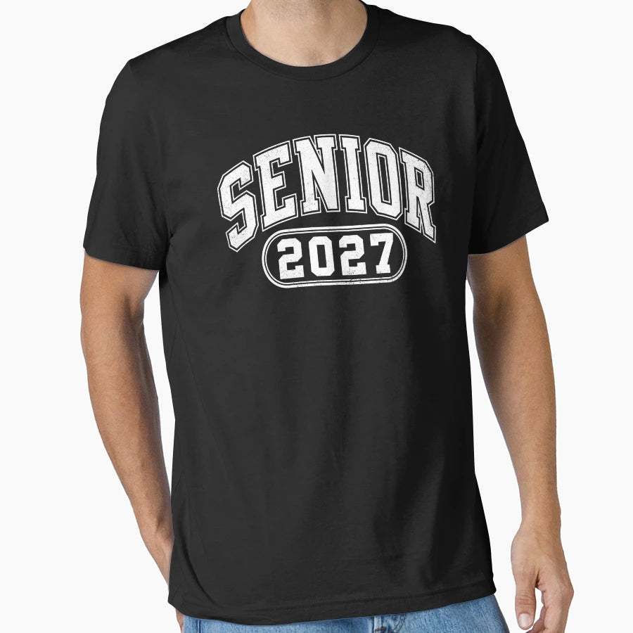 Senior 2027 High School Graduation T-Shirt - Custom Art Print for Adults - T-Shirt, Sweatshirt, Hoodie
