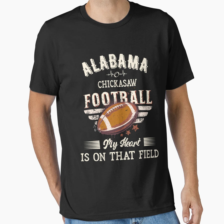 Alabama Chickasaw American Football T-Shirt - Fun Novelty Design for Adults - T-Shirt, Sweatshirt, Hoodie