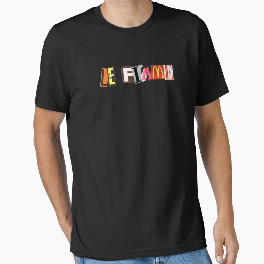 Le Flame Paper T-Shirt - Unique Graphic for Adults - T-Shirt, Sweatshirt, Hoodie
