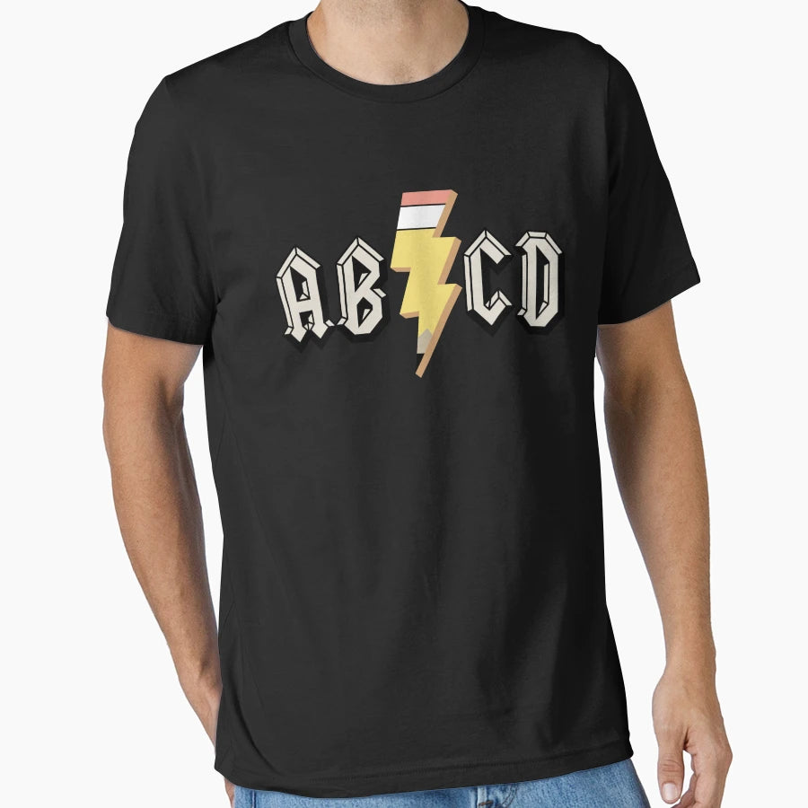 Abcd School Rocks Funny Back To School T-Shirt - Minimalist Print Unisex - T-Shirt, Sweatshirt, Hoodie