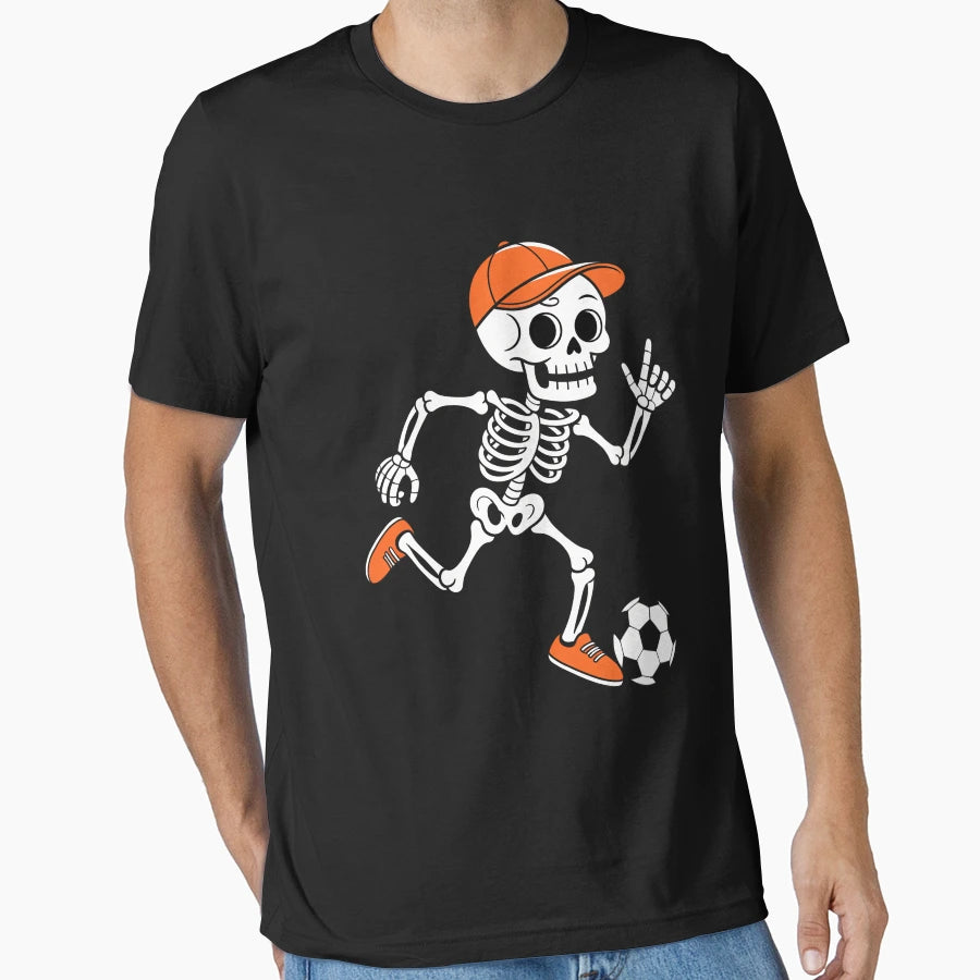 Skeleton Soccer Funny T-Shirt - Trendy Graphic Men Women - T-Shirt, Sweatshirt, Hoodie