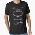 American Football Patent T-Shirt - Graphic Print Unisex - T-Shirt, Sweatshirt, Hoodie