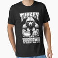 Turkey Touchdowns Funny Thanksgiving T-Shirt - Minimalist Print Unisex - T-Shirt, Sweatshirt, Hoodie