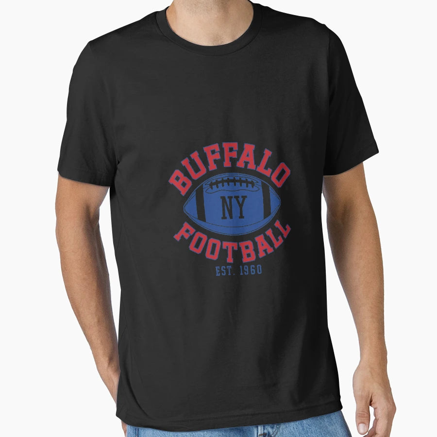 Buffalo Football New York Ny Sports Gift T-Shirt - Custom Art Print Unisex - T-Shirt, Sweatshirt, Hoodie