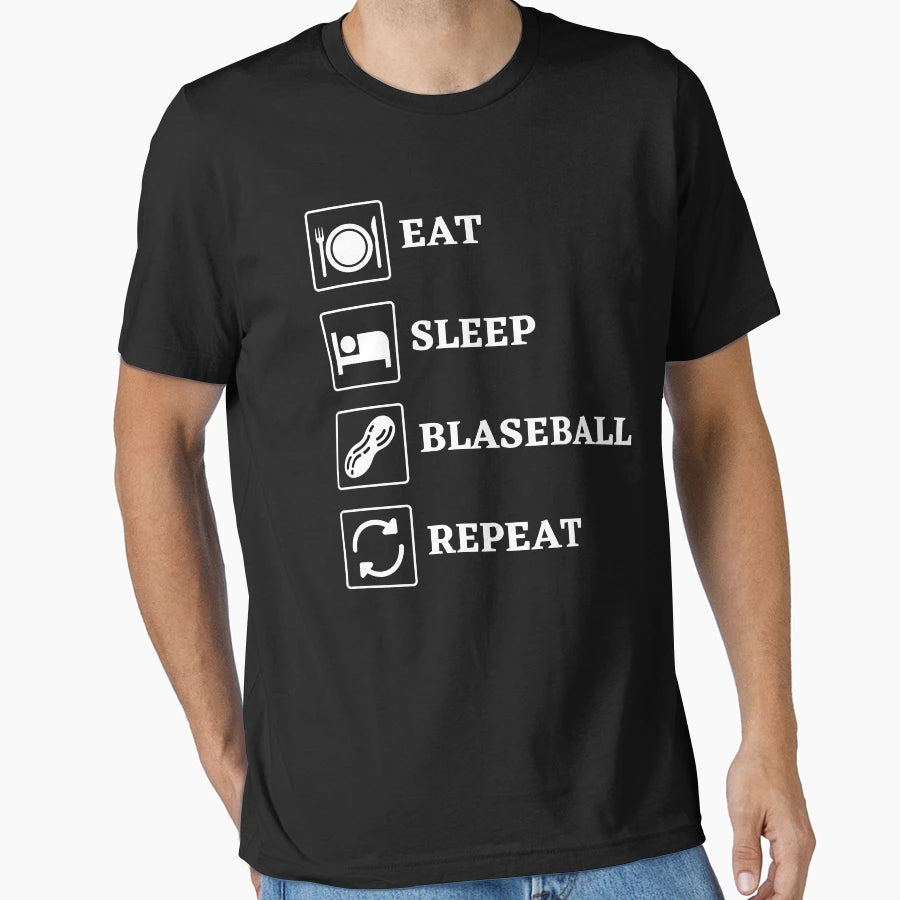 Eat Sleep Blaseball Repeat T-Shirt - Novelty Apparel Unisex - T-Shirt, Sweatshirt, Hoodie