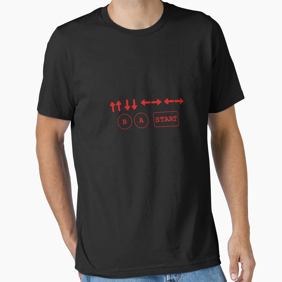 Konami Code T-Shirt - Custom Art Print Unisex - T-Shirt, Sweatshirt, Hoodie
