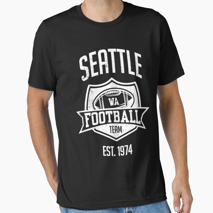 Distressed Seattle Gameday Fan Party T-Shirt - Trendy Graphic Unisex - T-Shirt, Sweatshirt, Hoodie