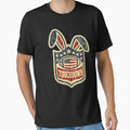 Touchdown Bunny Patriotic Football Shield T-Shirt - Minimalist Print Unisex - T-Shirt, Sweatshirt, Hoodie