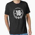 Soccer Jersey No 10 Beer Glass White T-Shirt - Aesthetic Graphic Unisex - T-Shirt, Sweatshirt, Hoodie