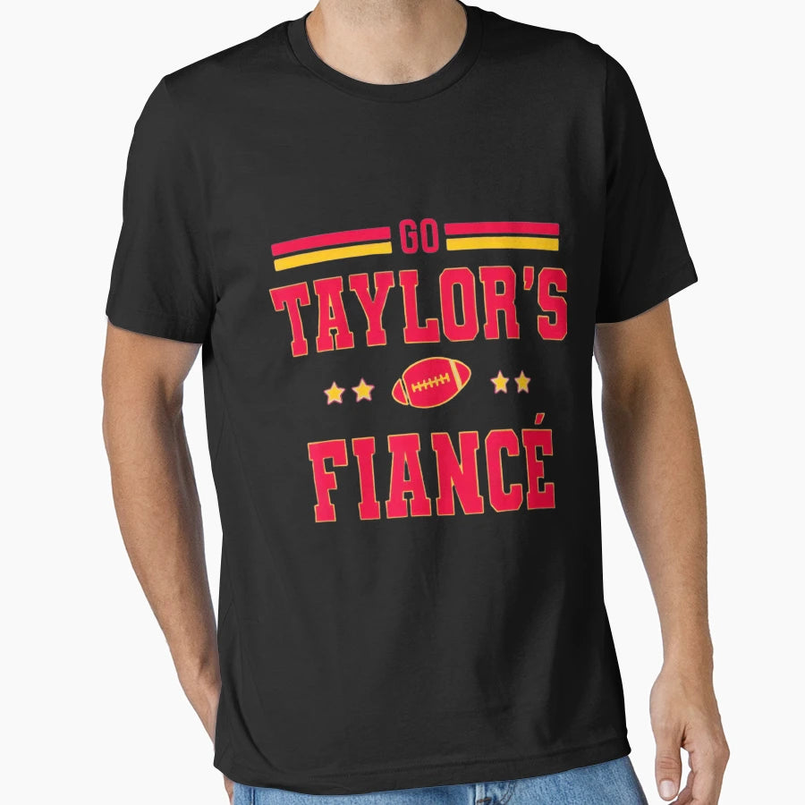 Go Taylors Fianc Funny T-Shirt - Minimalist Print Men Women - T-Shirt, Sweatshirt, Hoodie