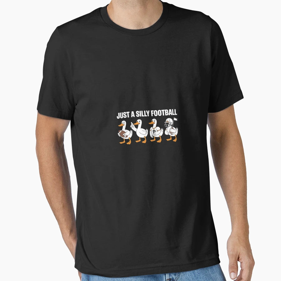 Just Silly Football Goose Touch Down T-Shirt - Custom Art Print Men Women - T-Shirt, Sweatshirt, Hoodie