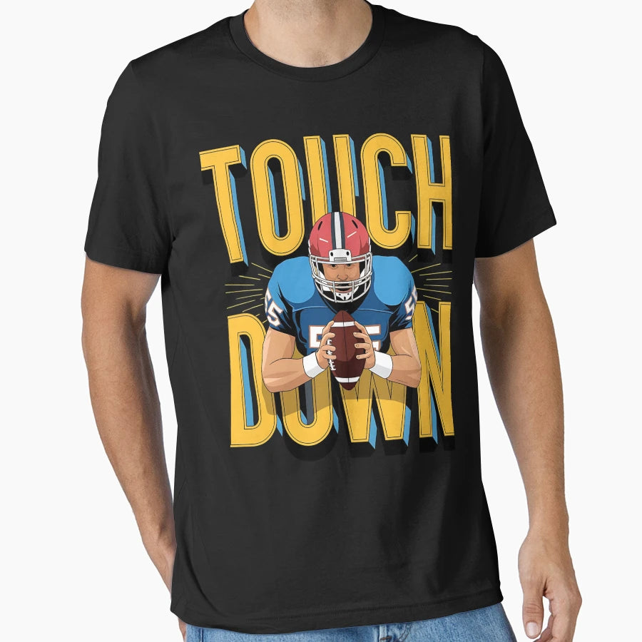 Touch Down Lets American Football T-Shirt - Custom Art Print for Adults - T-Shirt, Sweatshirt, Hoodie