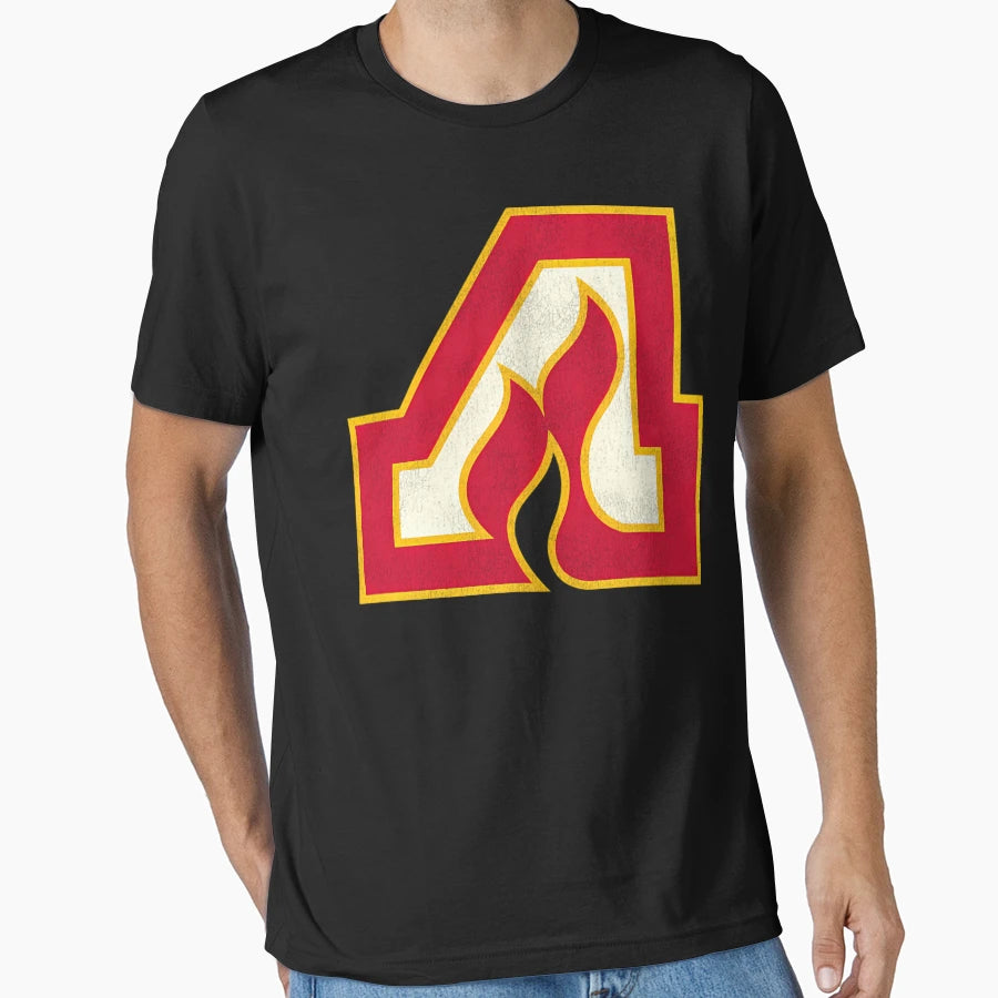 Defunct Atlanta Flames Hockey Team T-Shirt - Custom Art Print Unisex - T-Shirt, Sweatshirt, Hoodie