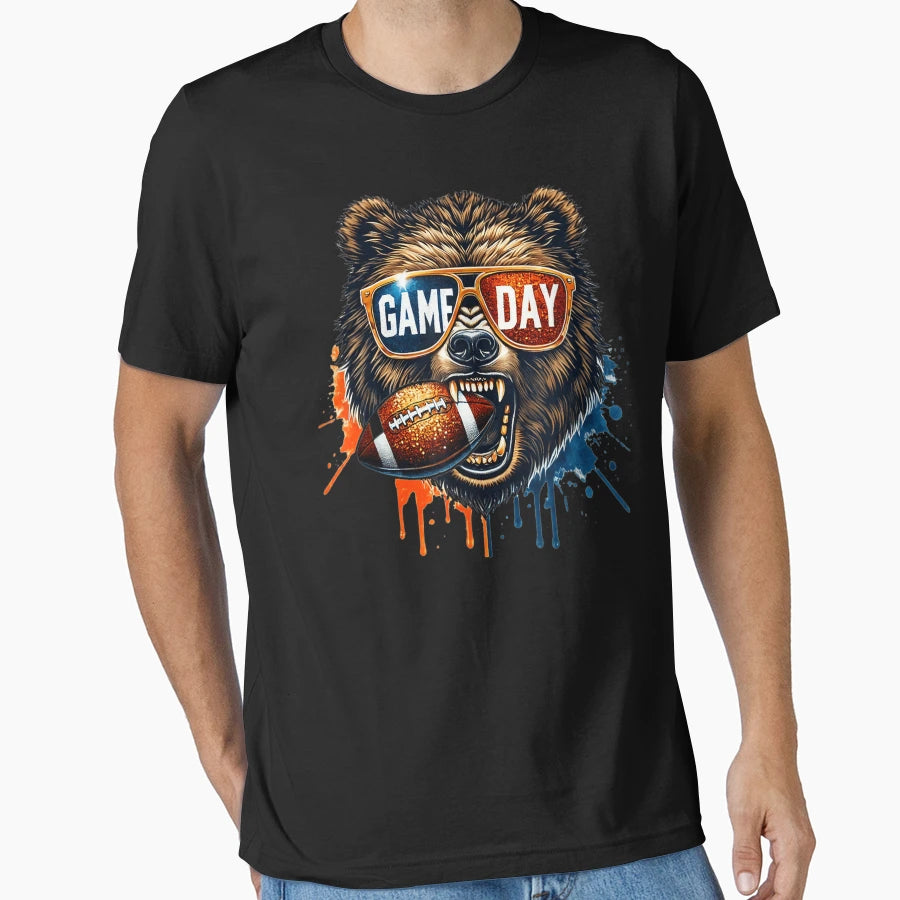 Game Day Bear T-Shirt - Novelty Apparel Unisex - T-Shirt, Sweatshirt, Hoodie