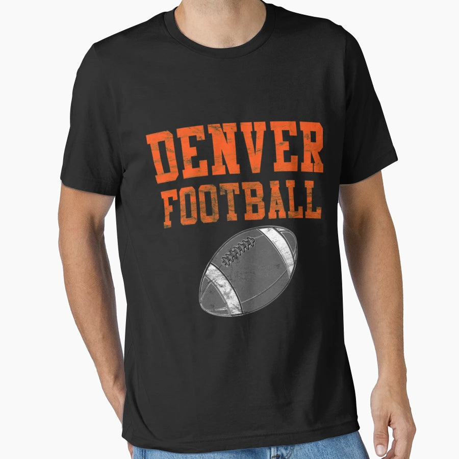 Denver Football T-Shirt - Aesthetic Graphic Unisex - T-Shirt, Sweatshirt, Hoodie